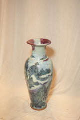Chinese Shanshui Landscape Porcelain Vase