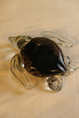 Murano Style Hand-Blown Sea Turtle Glass Sculpture