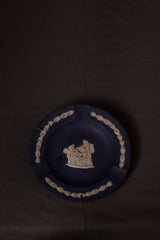 Vintage Wedgwood Blue Jasperware Classical Ashtray