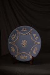 Vintage Blue Jasperware Neoclassical Relief Plaque