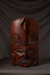 Hand-Carved Wooden Tribal Mask