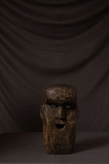 Hand-Carved Wooden Tribal Mask