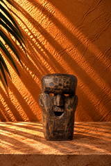Hand-Carved Wooden Tribal Mask