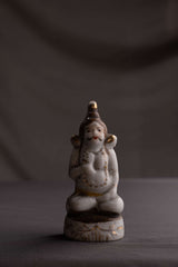 Vintage Porcelain Figurine with Gold Detailing