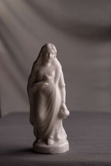 Vintage White Porcelain Figurine of a Draped Classical Woman