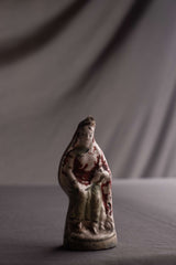 Vintage Painted Ceramic Folk Figurine