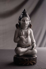 Vintage Ceramic Seated Figure Statue