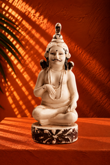 Vintage Ceramic Seated Figure Statue