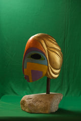 Cubist Picasso Style Handmade Face Mask Sculpture
