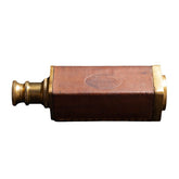 Antique Victorian Marine Telescope with Leather-Covered Body