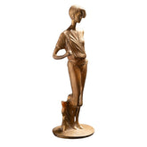Vintage Bronze-Gold Female Figurine – Classic Decorative Sculpture