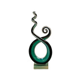 Murano Hand-Blown Swirl Glass Sculpture