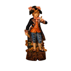 German Majolica Porcelain Incroyable Figurine