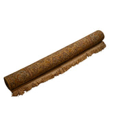 Hand-Knotted Afgani Cotton Silk Isfahan Hunting Scene Runner Scroll