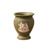 Classical Sage-Green Relief Urn