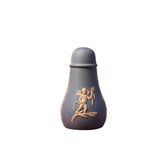 Vintage Blue Ceramic Cherub Bottle
