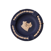 Vintage Wedgwood Blue Jasperware Classical Ashtray