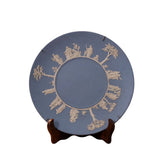 Vintage Blue Classical Relief Display Plate