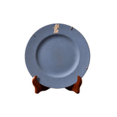 Vintage Blue Jasperware Plate with Classical Relief