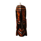 Hand-Carved African-Inspired Wooden Mask