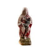 Vintage Ceramic Figurine with Hand-Painted Multicolour Finish