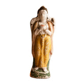Vintage Hand-Painted Ceramic Devotional Figurine