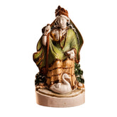 Vintage Ceramic Royal Lady Figurine with Swan – Handcrafted Decorative Sculpture