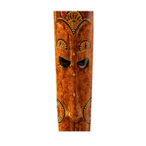 Handcrafted Wooden Tribal Mask with Intricate Traditional Carving