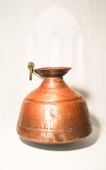 Traditional Indian Antique Hammered Copper Ghada / Water Vessel