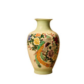 Vintage Chinese Famille Rose Crackle Glaze Porcelain Vase