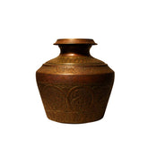 Antique Indian Copper & Brass Ganga Jamuna Water Vessel