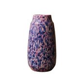 1990s Robert Eckholt Lava Hombre Pink & Purple Cased Art Glass Vase Cristallo