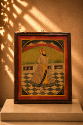 Maharaja Bakhat Singh of Marwar Holding a Rose