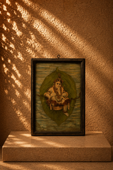 Bal Krishna on a Banyan Leaf