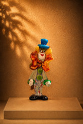 Murano Glass Standing Clown Figurine