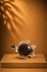 Murano Style Hand-Blown Sea Turtle Glass Sculpture