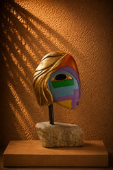 Cubist Picasso Style Handmade Face Mask Sculpture