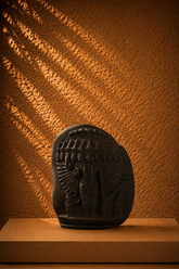 Carved Black Stone Vishvarupa Stele