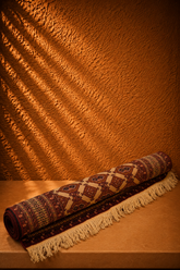 Hand-Knotted Afgani Kilim Tekke Bokhara Runner Scroll