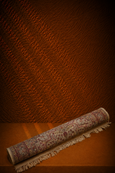 Hand-Knotted Kashmiri Cotton Silk Floral Sprig Runner Scroll