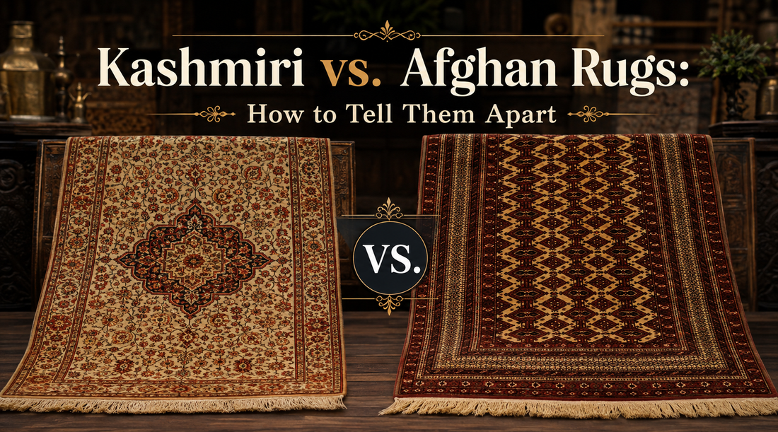 Kashmiri vs. Afghan Rugs: How to Tell Them Apart