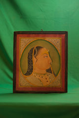 Maharani Oval Portrait in Kishangarh Style