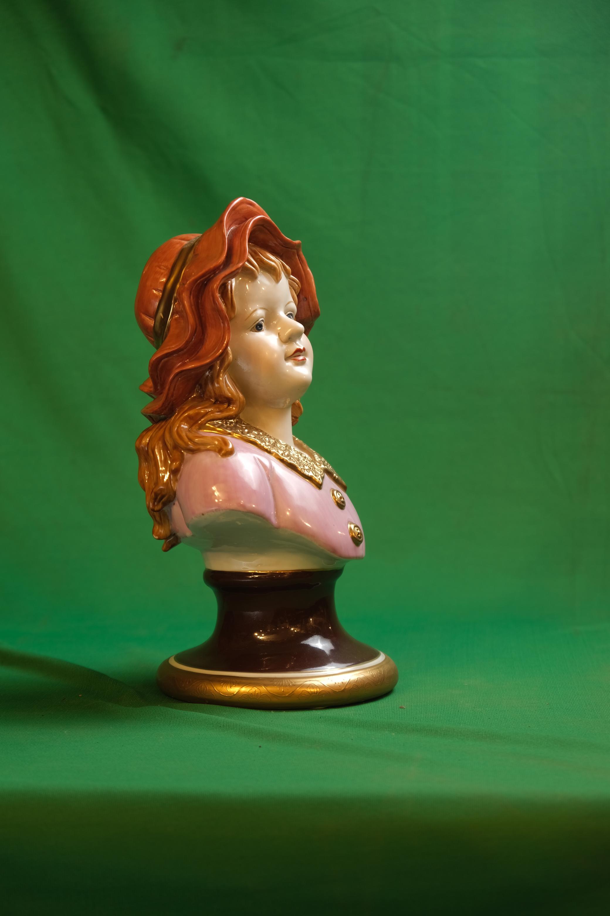Gebrüder Heubach Bisque Porcelain Child Bust
