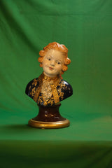 Gebrüder Heubach Bisque Porcelain Wolfgang Amadeus Mozart Bust