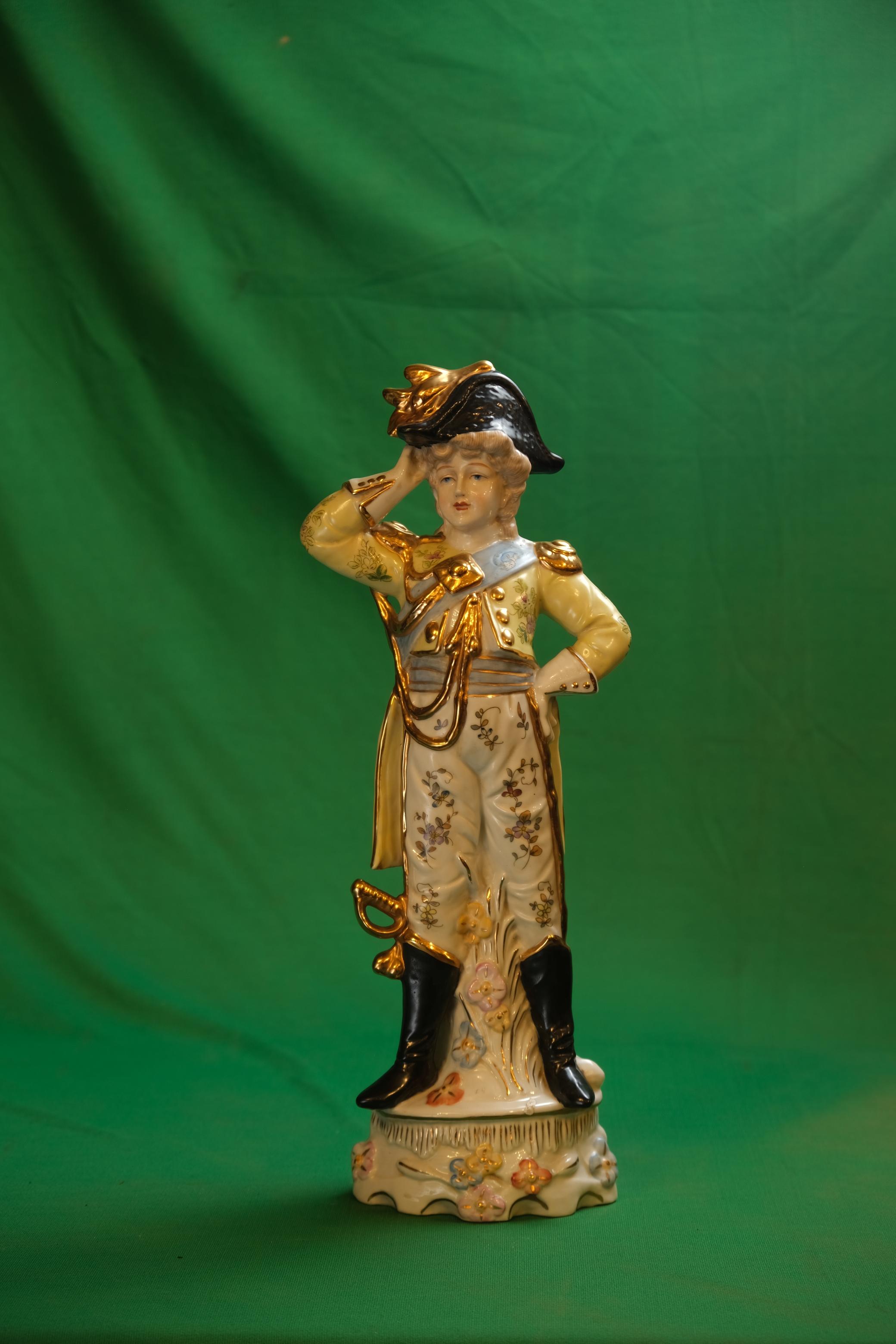 French or German Porcelain Napoleon Bonaparte Figurine