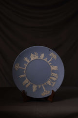 Vintage Blue Classical Relief Display Plate