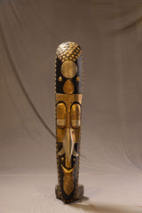 Vintage Gilded Ceremonial Sculptural Panel