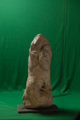 Abstract Stone Figurine of a Cloaked Woman