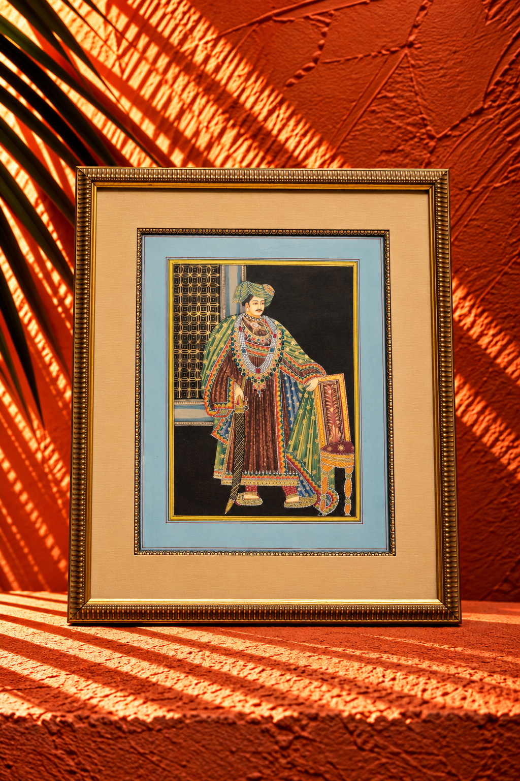 Traditional Indian Miniature Painting of a Royal Nobleman