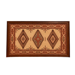 Framed Traditional Geometric Tribal Textile Artwork